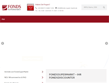 Tablet Screenshot of fonds-super-markt.de